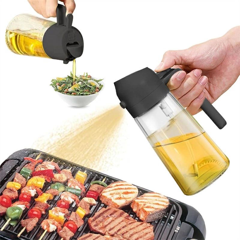 【1780円→実質1602円 P10利用! 11/19 23:59迄】オイルスプレー 2 in 1 オイルポット オリーブオイル 油..