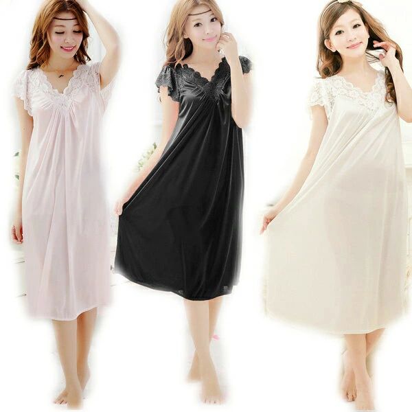 【2780円→実質2724円 P2利用! 11/27 01:59迄】ネグリジェ パジャマ レディース 春夏 フェイク絹 ロング丈 キャミワンピース 姫系 ルームウェア 女性 可愛い 部屋着 寝巻き ネグリジェ レースフリルつい