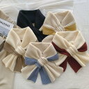 【コスパ最高】マフラー レディース リボン ニットマフラー ストール 柔らかい 厚手 あったか かわいい おしゃれ 通勤 通学 防寒 防風 両面タイプ 防寒対策...