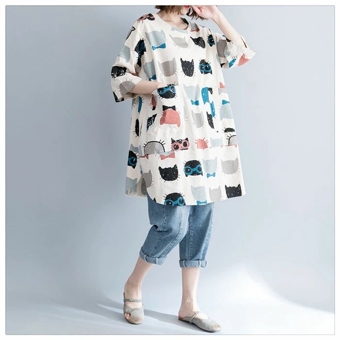 【P2倍！2680→実質2626円 11/11まで】チュニック 大人可愛い チュニックワンピース 花柄 レディース 森ガール Aライン 五分袖 膝丈 ひざ丈 ミディ ミディアム レトロ ワンピ 春 秋 ワンピース 大きい サイズ