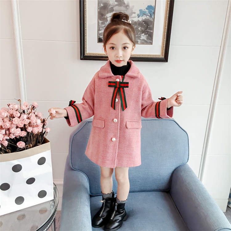 【3656円→実質3583円 P2利用! 11/27 01:59迄】コート キッズ 子供服 ジャケット 子供服 防寒対策 ファッション 女の子 長袖 冬 通園 防風防寒 卒業式 小学生 可愛い 通学着 冬 雪 ガールズ プリンセス ジュニア 秋着 シンプル リボン 膝丈 お洒落 暖かい 厚手コート(4)