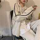 【コスパ最高】スウェット セットアップ レディース 上下 セット 部屋着 長袖 ジップ 可愛い お洒落 スポーツウェア オールシーズン グレー ネイビー 春 夏 秋 冬 学生 大きいサイズ 旅行 ゆったり 修学旅行 通勤 OL ジャージ ルームウェア パンツ