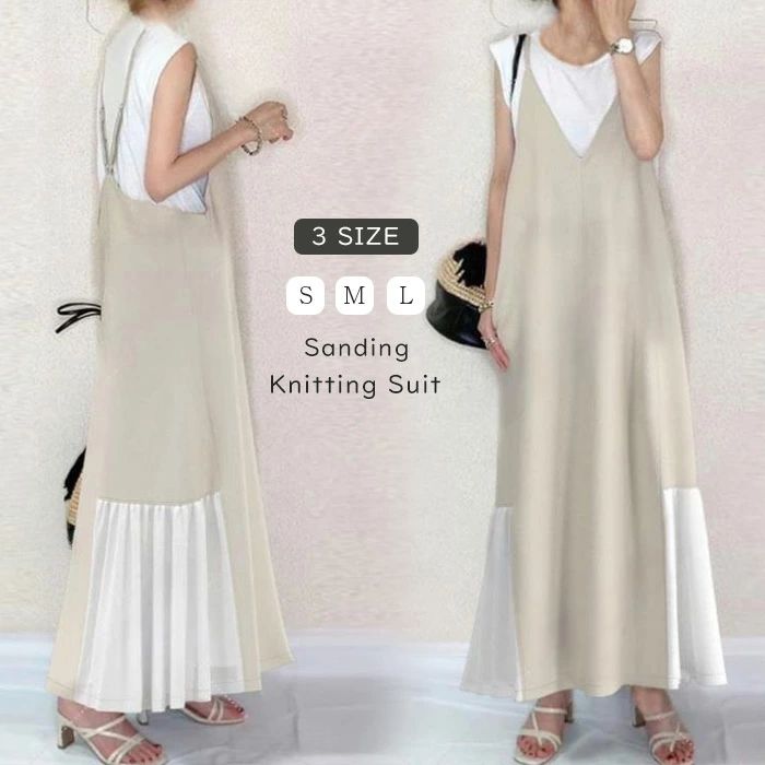 【3580円→実質3508円 P2利用! 11/27 01:59迄】セットアップ 2点セット レディース 夏 Tシャツ ロングワンピース Vネック ワンピース ...