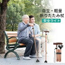 【コスパ最高】杖 ステッキ 自立式 LEDライト付き 男性用 女性用 コンパクト 軽量 長さ調節可能 おしゃれ 高齢者 5段階調整 折りたたみ 伸縮 滑り止め