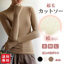 裏起毛 カットソー インナー 秋冬 タートルネック あったか 重ね着 ニット レディース 長袖 トップス おしゃれ 無地 柔らかい 通勤 着痩せ 体型カバー
