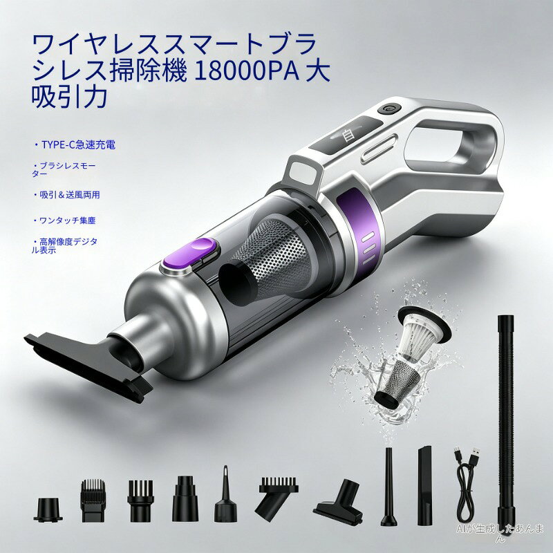 加工カスタマイズ：可能材質：ABSタイプ: ハンディタイプブランド: 伝也定格電圧: 11.1定格入力電力：100W真空吸引力: 17000貨物番号: CY-301主な下流プラットフォーム：Wish、AliExpress、独自サイト、Lazada、その他主な販売地域：南米、東南アジア、北米、北東アジア、中東、その他ライセンス供与可能な自社ブランドがあります：はい越境輸出専用の供給元かどうか：はい航続時間：30バッテリ容量: 2000*3モーターの種類：ブラシレス表示方式: デジタル表示電源方式：充電式特許取得済みの供給元かどうか：いいえ電源コードのサイズ：30付加機能: 除菌、照明、洗浄、hepa濾過最大吸入電力: 120w最大ノイズ: 60保証期間: 保証なしIPライセンスの有無：なし