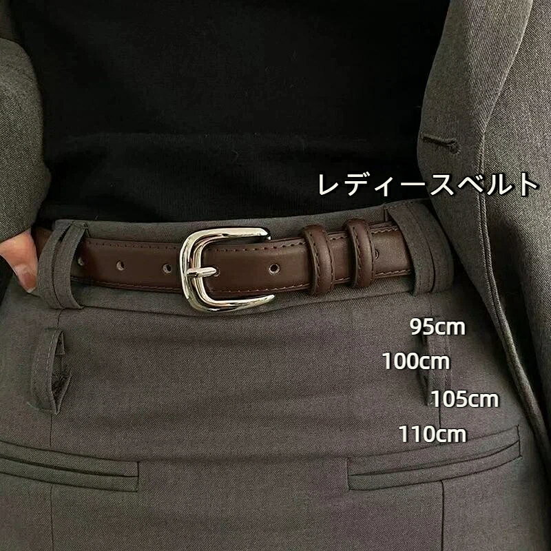 素材：PUレザーベルトバックルの素材：合金留め具の種類：ピン式留め具幅：ノーマルタイプ（2～4cm）サイズ：95〜110cm