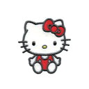 【1000円以上お買い上げで送料無料♪】サンリオキャラクターズ ワッペン ハローキティ 5×5.3cm アイロン接着 シール両用 入園 入学 目印 パイオニア ...
