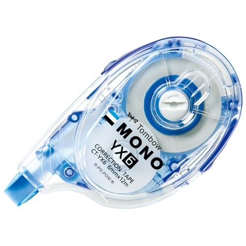 【1000円以上お買い上げで送料無料♪】トンボ鉛筆 MONO/モノ YX 修正テープ 本体 幅6mm つめ替えタイプ CT-YX6 - メール便発送