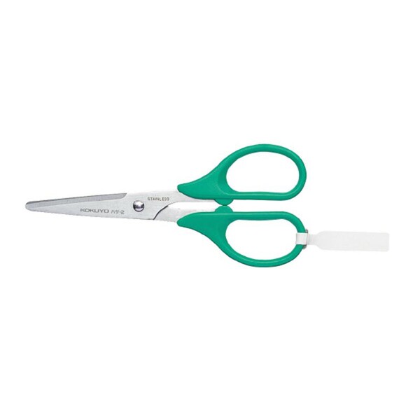 【1000円以上お買い上げで送料無料♪】コクヨ ハサミ 刃渡り45mm 全長135x幅60 緑 [ハサ-2G] - メール便..
