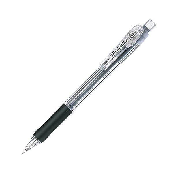 【1000円以上お買い上げで送料無料♪】タプリクリップ シャープペン 黒 1本入 0.5mm バインダークリップ 可動式 はさみやすい - メール便発送