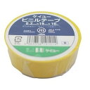【1000円以上お買い上げで送料無料♪】ビニルテープ 19mm×10m 黄 電気絶縁用 粘着テープ - メール便発送