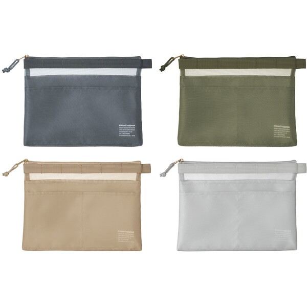 【送料無料】kleid メッシュキャリーポーチ A5ノート 文房具 ペンケース メイク道具 仕分け 収納 整理 - メール便発送 clipps-10367383 Clips クリップス サンプル画像2