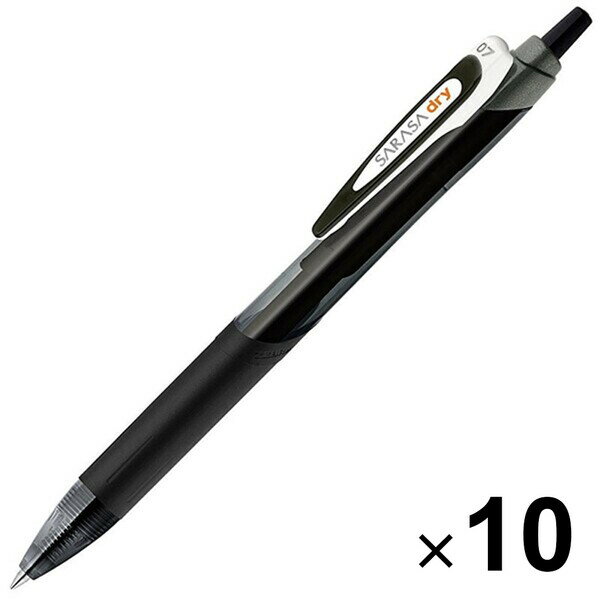 Rakuten - 【送料無料】ゼブラ サラサドライ 0.7mm 黒 10個セット - メール便発送