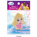 【1000円以上お買い上げで送料無料♪】ディズニー プリンセス ワッペン オーロラ姫 キッズ ワンポイント 目印 シール アイロン 両用タイプ かわいい キャラ...