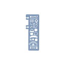 【1000円以上お買い上げで送料無料♪】ロルバーン ポケット付メモ用 テンプレート ライトブルー ステンレス製 着脱可 手帳 アクセサリー デルフォニックス -...