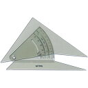 【送料無料】ドラパス 自在勾配定規 20cm N - メール便発送