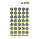 【1000円以上お買い上げで送料無料♪】エーワン カラーラベル 15mm 丸 銀 07032 - メール便発送