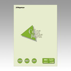 A4 Size Paper - 【送料無料】長門屋商店 カラーペーパー A4 厚口 100P 若草 ナ-3306 - メール便発送