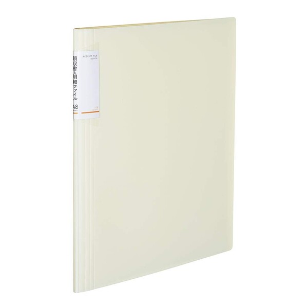 【送料無料】コクヨ 領収書&明細ファイル ノビータ A4 固定式 48ポケット 白 請求書 利用規約 ダイレクトメール レシート 整理 - メール便発送