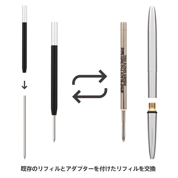 【送料無料】ボールペン リフィルアダプター BA-FS01 フィッシャー・スペースペン ブレット - メール便発送