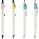 【送料無料】ぺんてる ゲルインキボールペン エナージェルクレナ 0.4mm 4本セット - メール便発送