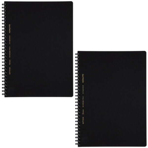 Rakuten - 【送料無料】まとめ買い コクヨ ソフトリングノート ビジネス 方眼罫 70枚 B5 黒 2個セット - メール便発送