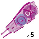 【1000円以上お買い上げで送料無料♪】プラス 修正テープ ホワイパーPT 6mm 交換テープ 5個セット - メール便発送