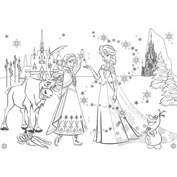 【1000円以上お買い上げで送料無料♪】アナと雪の女王 B5 アートぬりえ - メール便発送