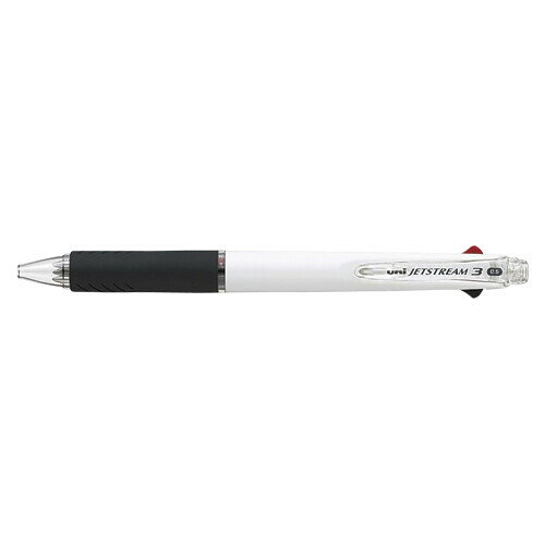 【1000円以上お買い上げで送料無料♪】三菱鉛筆 ジェットストリーム 3色ボールペン 0.5mm 白 - メール便発送