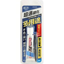 【1000円以上お買い上げで送料無料♪】コニシ ウルトラ多用途SUクイック クリヤー 10ml 瞬間接着剤 超速硬化 強力接着 耐水 耐熱 耐寒 屋外使用可 - メール便発送