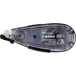 【1000円以上お買い上げで送料無料♪】トンボ鉛筆 修正テープ MONO AIR モノエアー 詰め替えタイプ 本体 5mm幅 ブラック - メール便発送