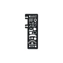 【1000円以上お買い上げで送料無料♪】ロルバーン ポケット付メモ用 テンプレート ブラック ステンレス製 着脱可 手帳 アクセサリー デルフォニックス - メ...