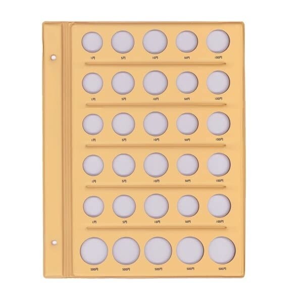 【1000円以上お買い上げで送料無料♪】テージー コイン アルバム スペア 台紙 普通 コイン用 年度表示な..