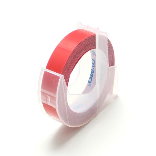 【1000円以上お買い上げで送料無料♪】DYMO ダイモ グロッシーテープ 9mm 赤 3m巻き つやあり DM0903RD【ダイモ テープ 9mm】 - メール便発送 【1000円以上お買い上げで送料無料♪】DYMO ダイモ グロッシーテープ 9mm 赤 3m巻き つやあり DM0903RD【ダイモ テープ 9mm】 - メール便発送