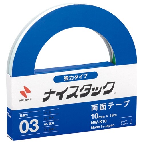 樂天商城 - 【1000円以上お買い上げで送料無料♪】ニチバン ナイスタック 強力タイプ 巾10mm×18m [1巻] NW-K10 - メール便発送