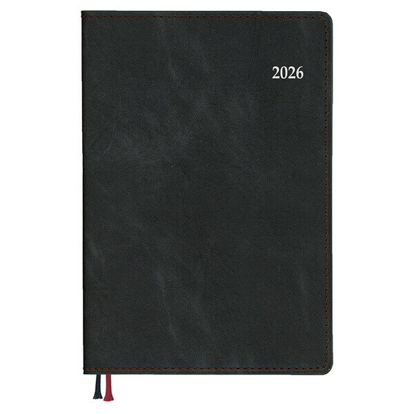 【送料無料】ダイゴー 2026年 手帳・ダイアリー アポイント 見開き1週間 ブラック - メール便発送