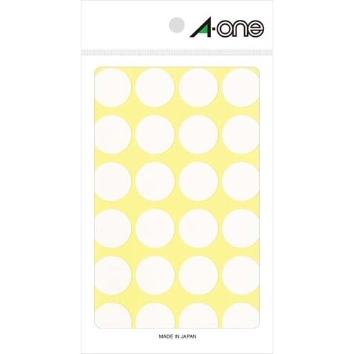 樂天商城 - 【1000円以上お買い上げで送料無料♪】エーワン カラーラベル 20mm 丸 白 07050 - メール便発送