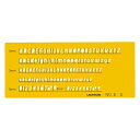 【送料無料】内田洋行 テンプレート No.5-S 英字数字定規 J形斜体 1-843-1015 - メール便発送