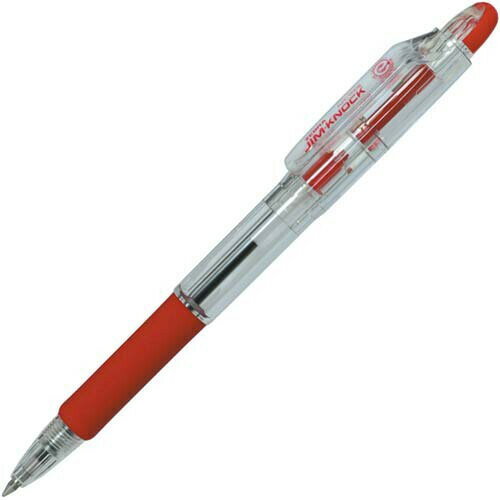 【1000円以上お買い上げで送料無料♪】ゼブラ 油性ボールペン ジムノック 0.7mm 赤 P-KRB-100R - メール便発送