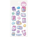 【1000円以上お買い上げで送料無料♪】サンリオキャラクターズ ぷくっとシール HVスイーツ はぴだんぶい ポチャッコ タキシードサム ハンギョドン かわいい - メール便発送