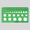 【1000円以上お買い上げで送料無料♪】クラウン テンプレート CR-TN105-G - メール便発送