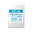 【1000円以上お買い上げで送料無料♪】透明OPP袋 Nピュアパック S7-10 (カード用 70×100×0.03mm) テープなし 100枚入り 6798210 - メール便発送