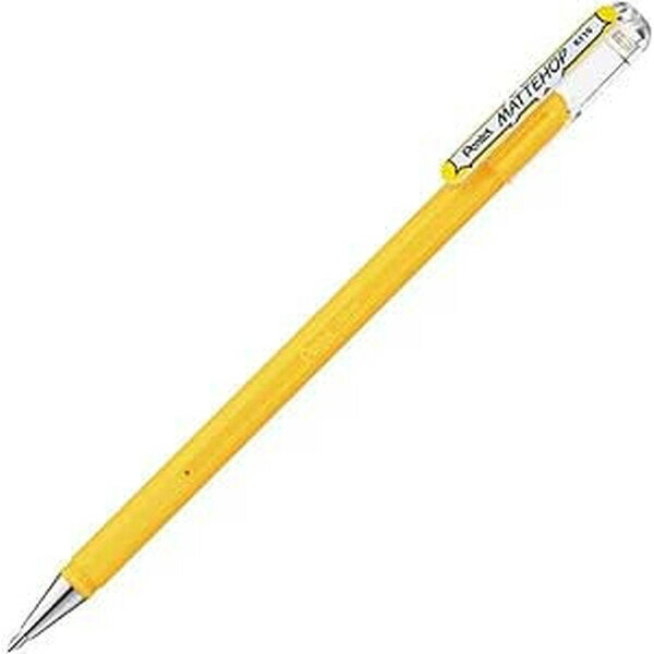 Rakuten - 【1000円以上お買い上げで送料無料♪】ぺんてる ゲルインキボールペン マットホップ 1.0mm イエロー K110-VG - メール便発送
