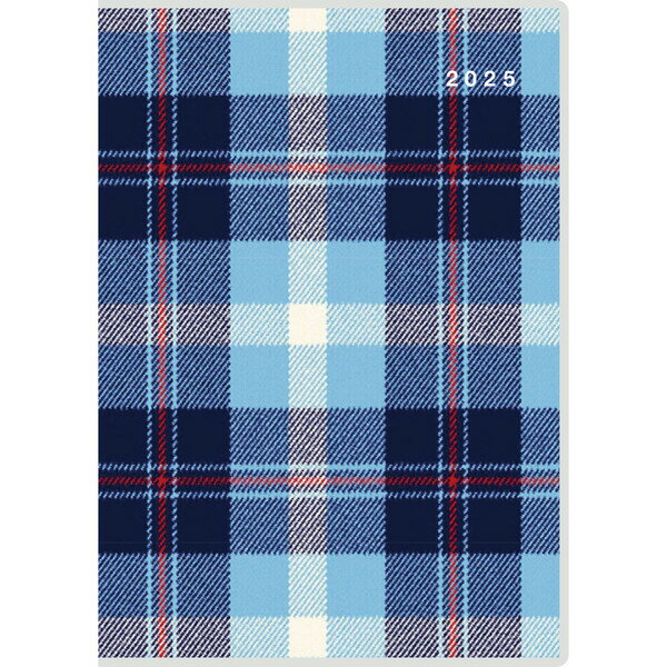 【送料無料】高橋書店 2025年 手帳・ダイアリー No.402 メルクレール2 見開き1か月 A6 チェック - メール便発送のサムネイル