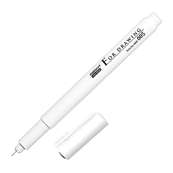 【1000円以上お買い上げで送料無料♪】マービー ミリペン フォードローイング ブラック 0.05mm - メール..