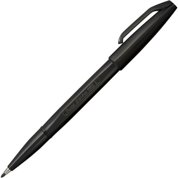 【1000円以上お買い上げで送料無料♪】ぺんてる 水性ペン サインペン XS520-AD 黒 - メール便発送
