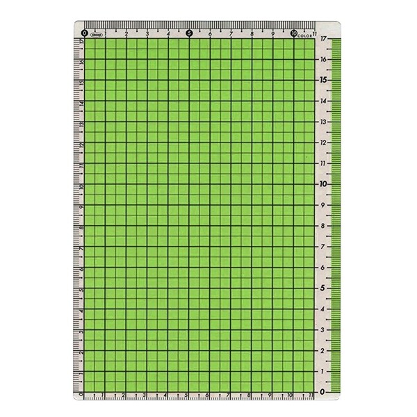 【1000円以上お買い上げで送料無料♪】共栄プラスチック B6サイズ用 カラー方眼下敷【グリーン】 CPK-B6-G - メール便発送
