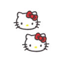 【1000円以上お買い上げで送料無料♪】サンリオキャラクターズ ワッペン ハローキティ 2個入 3×2.1cm アイロン接着 シール両用 入園 入学 目印 パイ...
