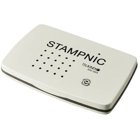 【送料無料】スタンプ台 スタンプニック 速乾 黒 盤面サイズ90×55mm ツキネコ - メール便発送